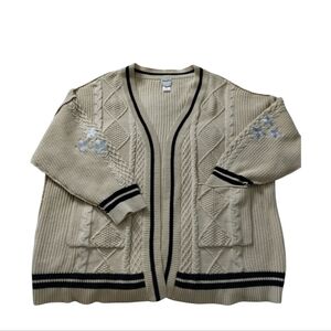 Arula‎ Y2k Womens size XL Preppy Academia Swifty Fisherman ASOTV Chunky Cardigan